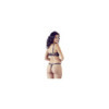 Ensemble soutien-gorge noir sexy avec armature et string assorti 